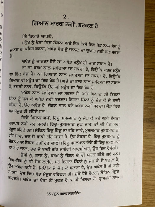 ਸੁਣ ਸਮਾਧ ਲੰਘਾਇਦਾ (Sun Samadh Langhaida) Book – Osho