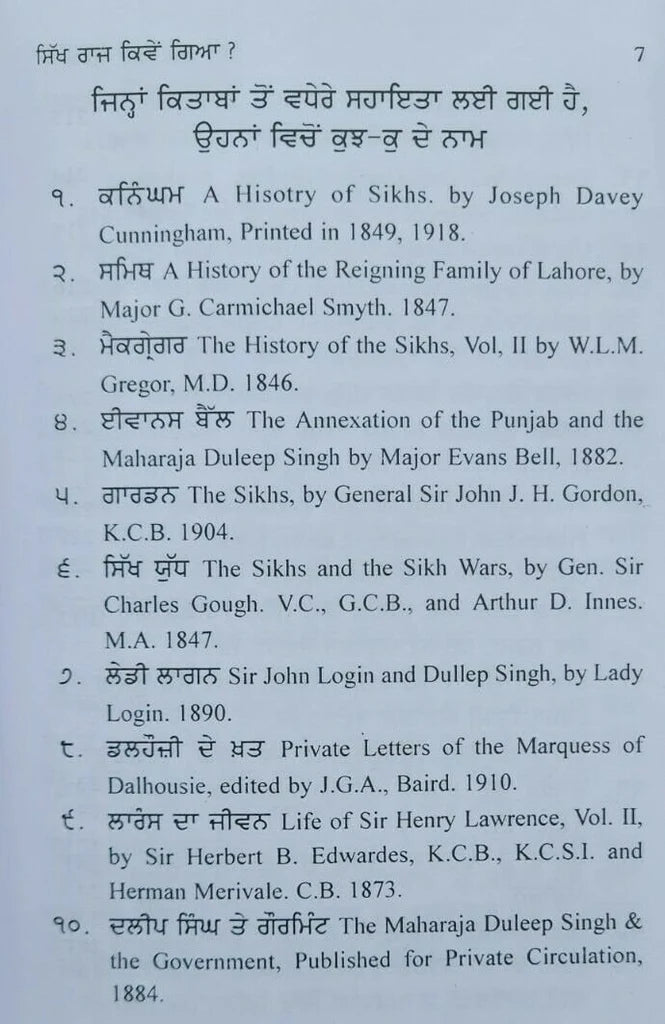 ਸਿੱਖ ਰਾਜ ਕਿਵੇਂ ਗਿਆ (Sikh Raj Kive Gaya) –Sohan Singh Sheetal
