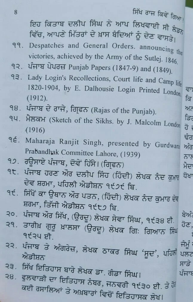 ਸਿੱਖ ਰਾਜ ਕਿਵੇਂ ਗਿਆ (Sikh Raj Kive Gaya) –Sohan Singh Sheetal
