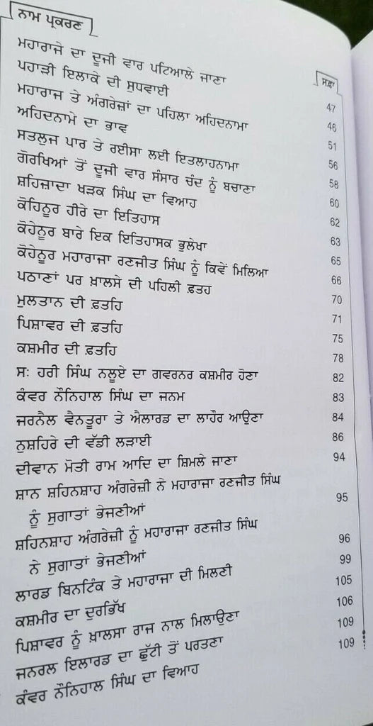 Maharaja Ranjit Singh Book (ਸ਼ੇਰ-ਏ-ਪੰਜਾਬ ਮਹਾਰਾਜਾ ਰਣਜੀਤ ਸਿੰਘ)